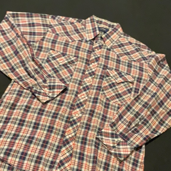 Wrangler Shirts Vintage Wrangler Button Snap Dress Shirt Poshmark